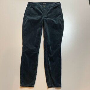 Talbots Pant Trouser Jegging Teal Flawless Five Pocket  Blue Velvet Sweater 8